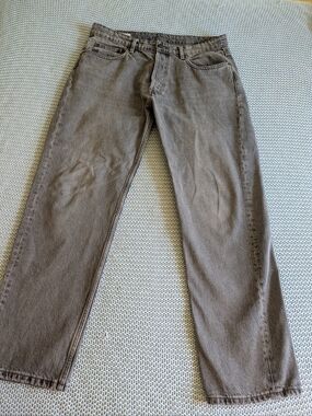 ZARA Wide Leg Grey Jeans Sz 36